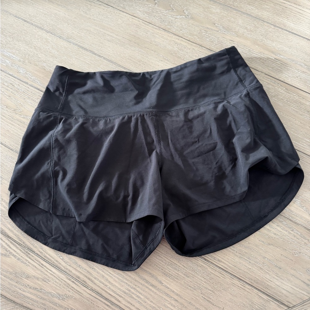 lululemon athletica Black Athletic Shorts 4” high waisted